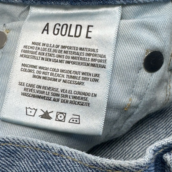 AGOLDE Distressed High-Rise Straight Jeans - Size 22 - Picture 11 of 12